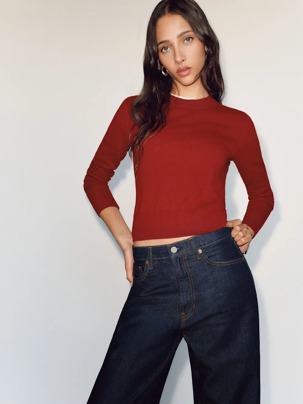 Dana Cashmere Crew Sweater 1 Dana Cashmere Crew Sweater