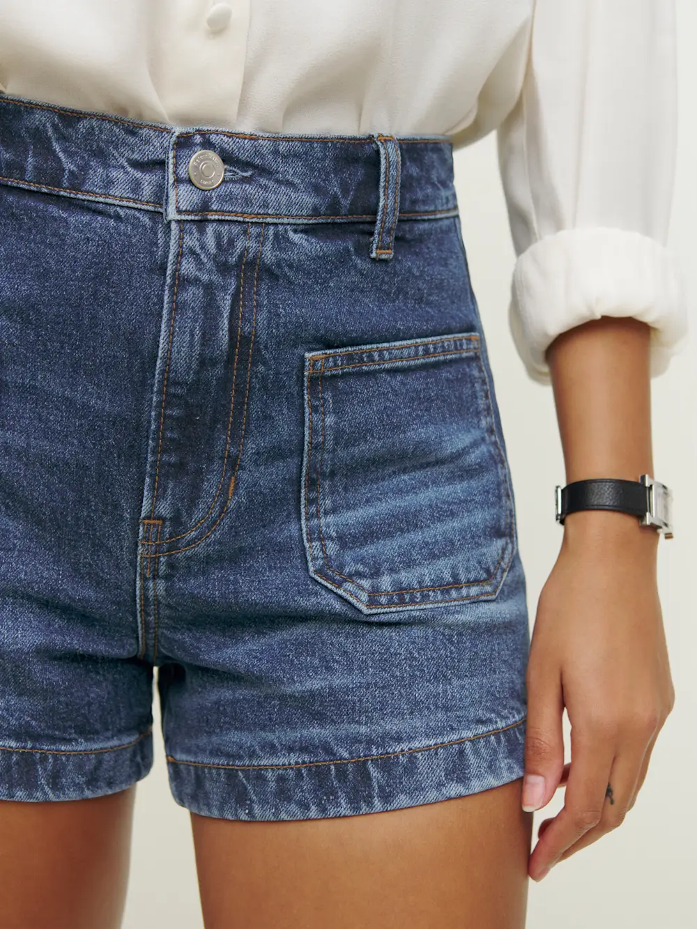 Alyssa Stretch High Rise 3.5â Jean Shorts