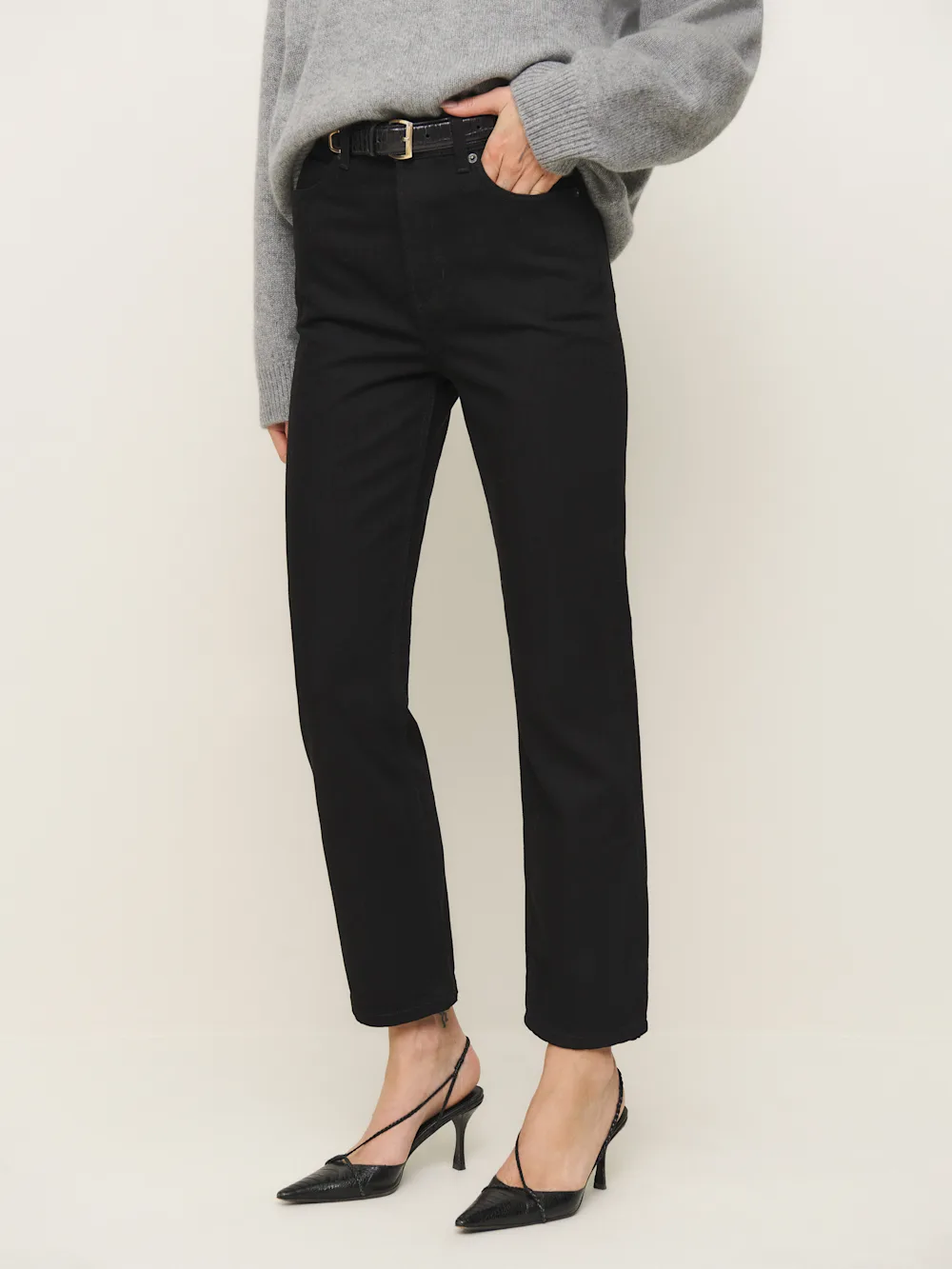 Cynthia High Rise Straight Cropped Jeans 1 Cynthia High Rise Straight Cropped Jeans