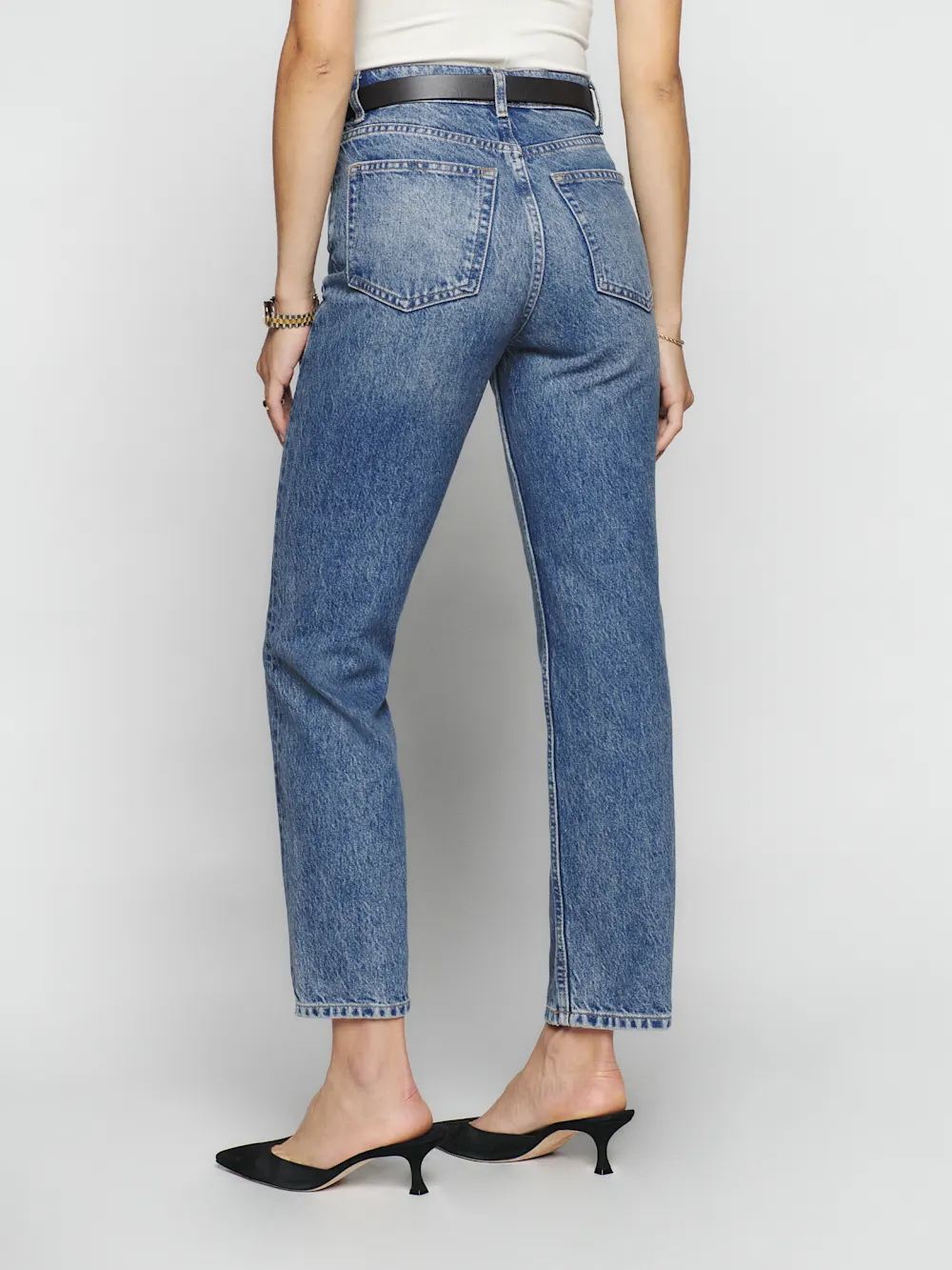 Cynthia High Rise Straight Cropped Jeans 3 Cynthia High Rise Straight Cropped Jeans