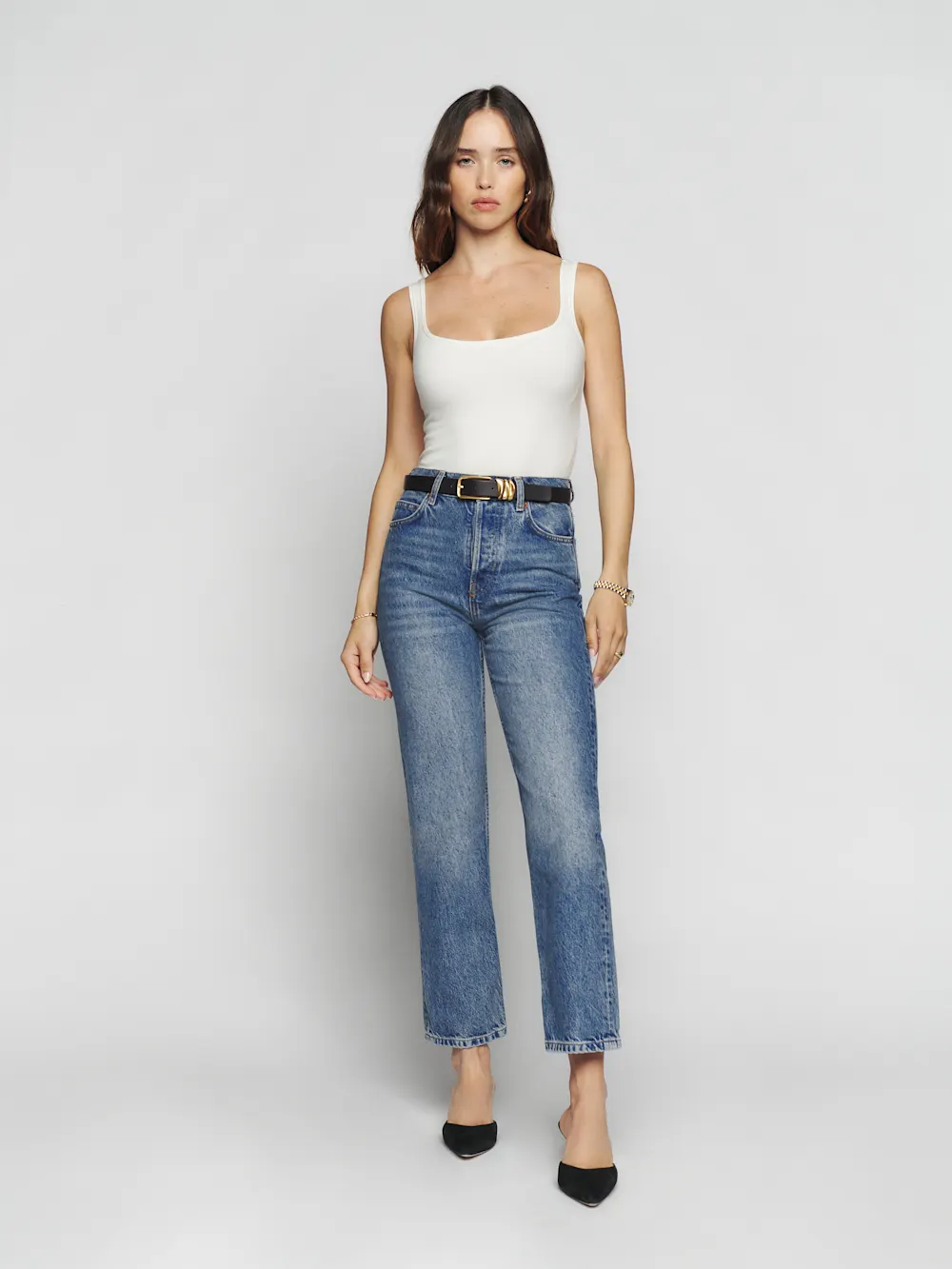 Cynthia High Rise Straight Cropped Jeans 4 Cynthia High Rise Straight Cropped Jeans