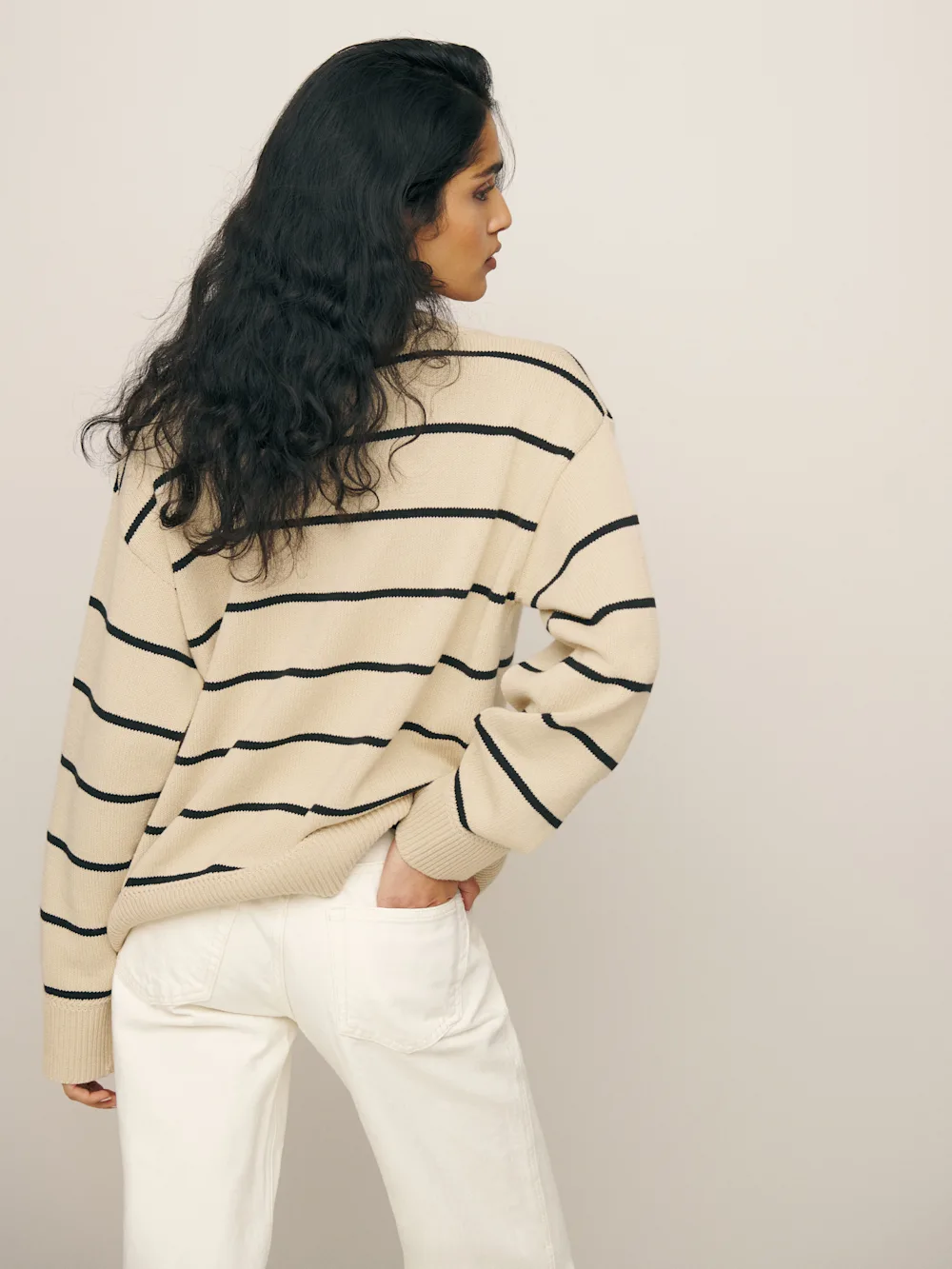 Sienna Oversized Cotton V Neck Sweater 3 Sienna Oversized Cotton V Neck Sweater